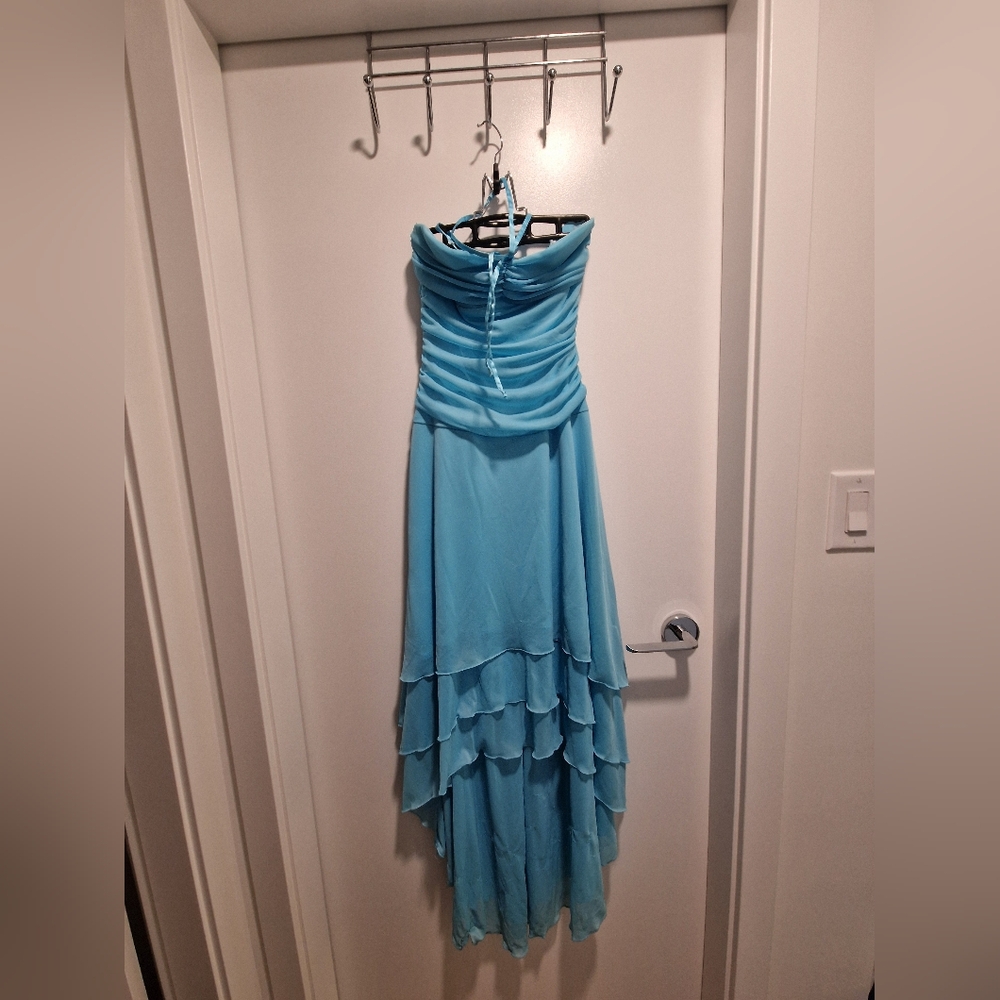 Vintage Y2K - B. Smart Aqua High Low Dress